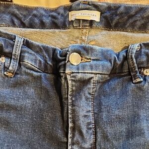 Good American High Rise Indigo Jeans.